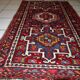 Ancient persian carpet karajeh handmade 66cm x 110cm 1920s, 1c745