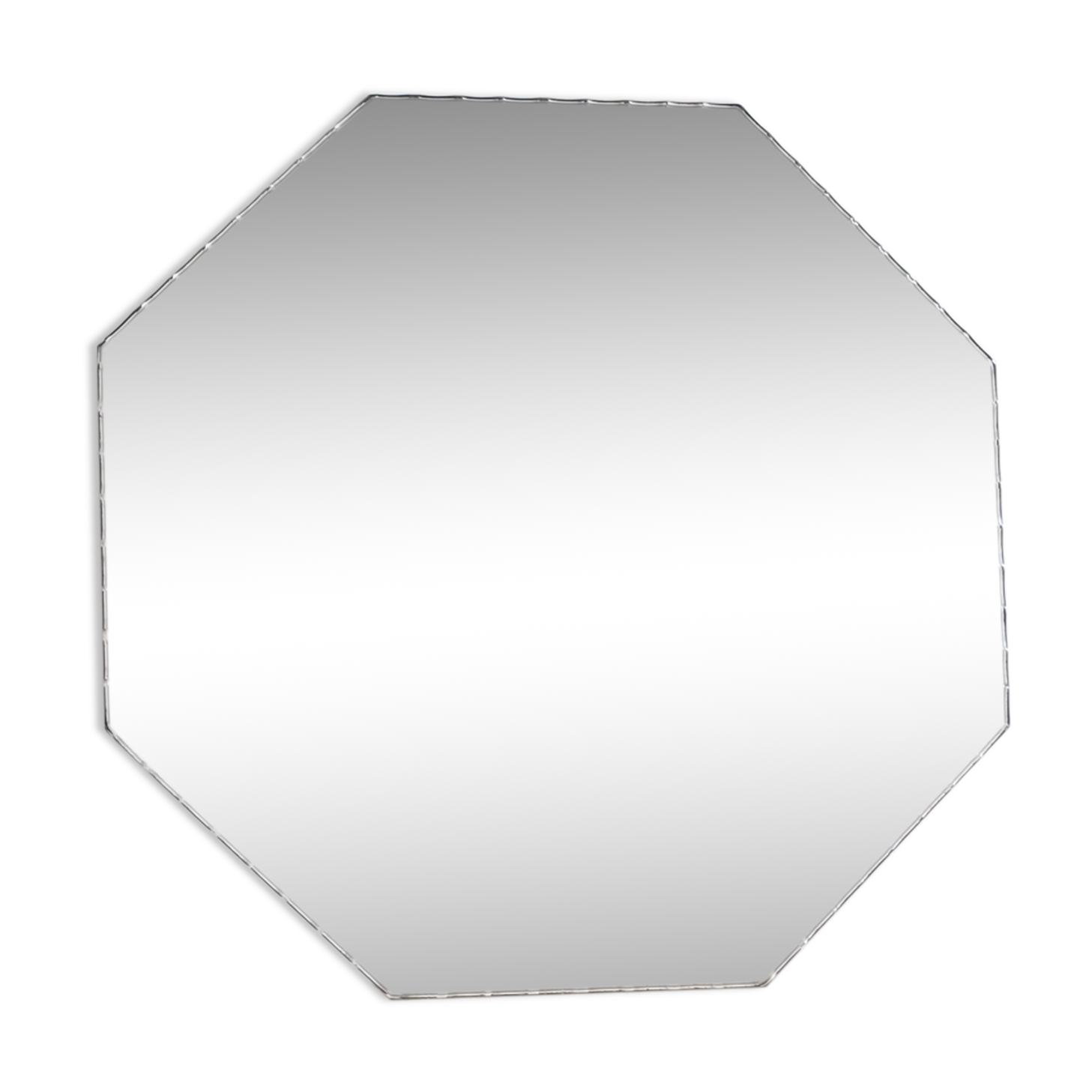 Hexagonal beveled mirror 27 cm