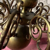 Antique gilded bronze chandelier with 8 lights