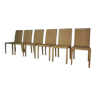Lot de 6 chaises modèle 1935 de Jean Michel Frank et Adolphe Chanaux pour Ecart