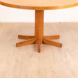 Round pine dining table, 1983