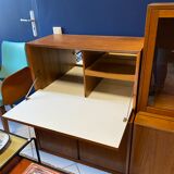 Furniture with Scandinavian design shelves in teak