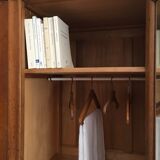 Vintage 3-doors cabinet with feet compass