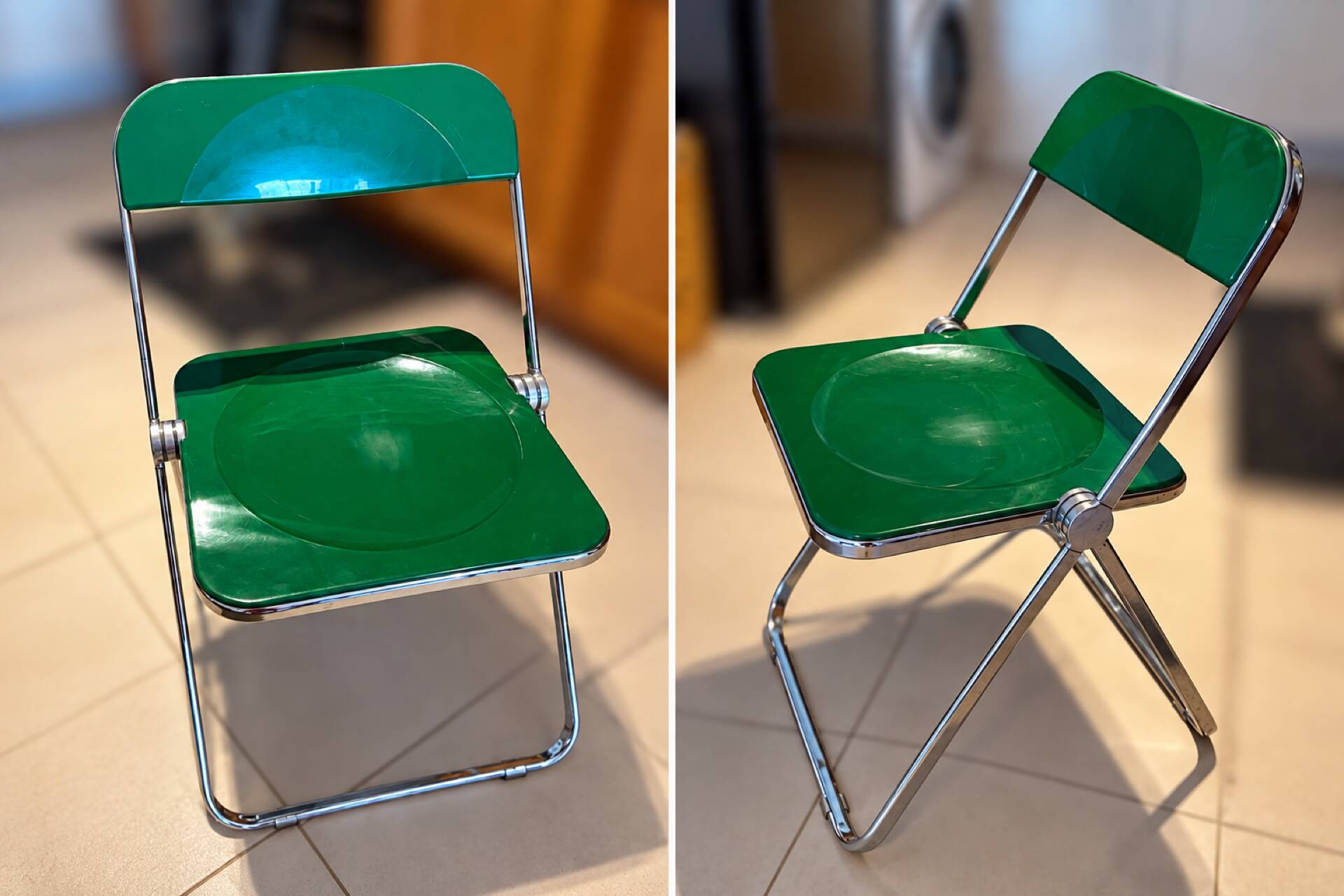 Green Plia 1960 Giancarlo Piretti for Anonima Castelli