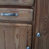 Low mado buffet, marble top, sanded