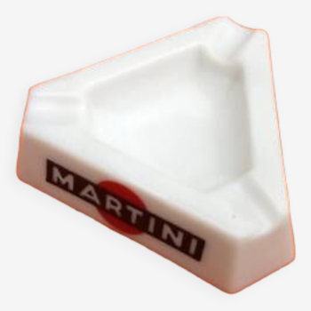 Cendrier verre opalin Martini Opalex Made in France