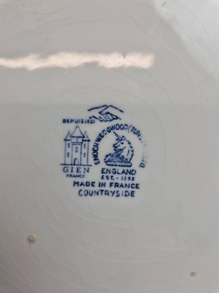 Gien x Enoch Wedgwood Countryside – trivet + 2 bottle coasters