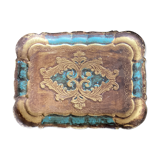 Florentine top wood painted vintage