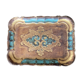 Florentine top wood painted vintage