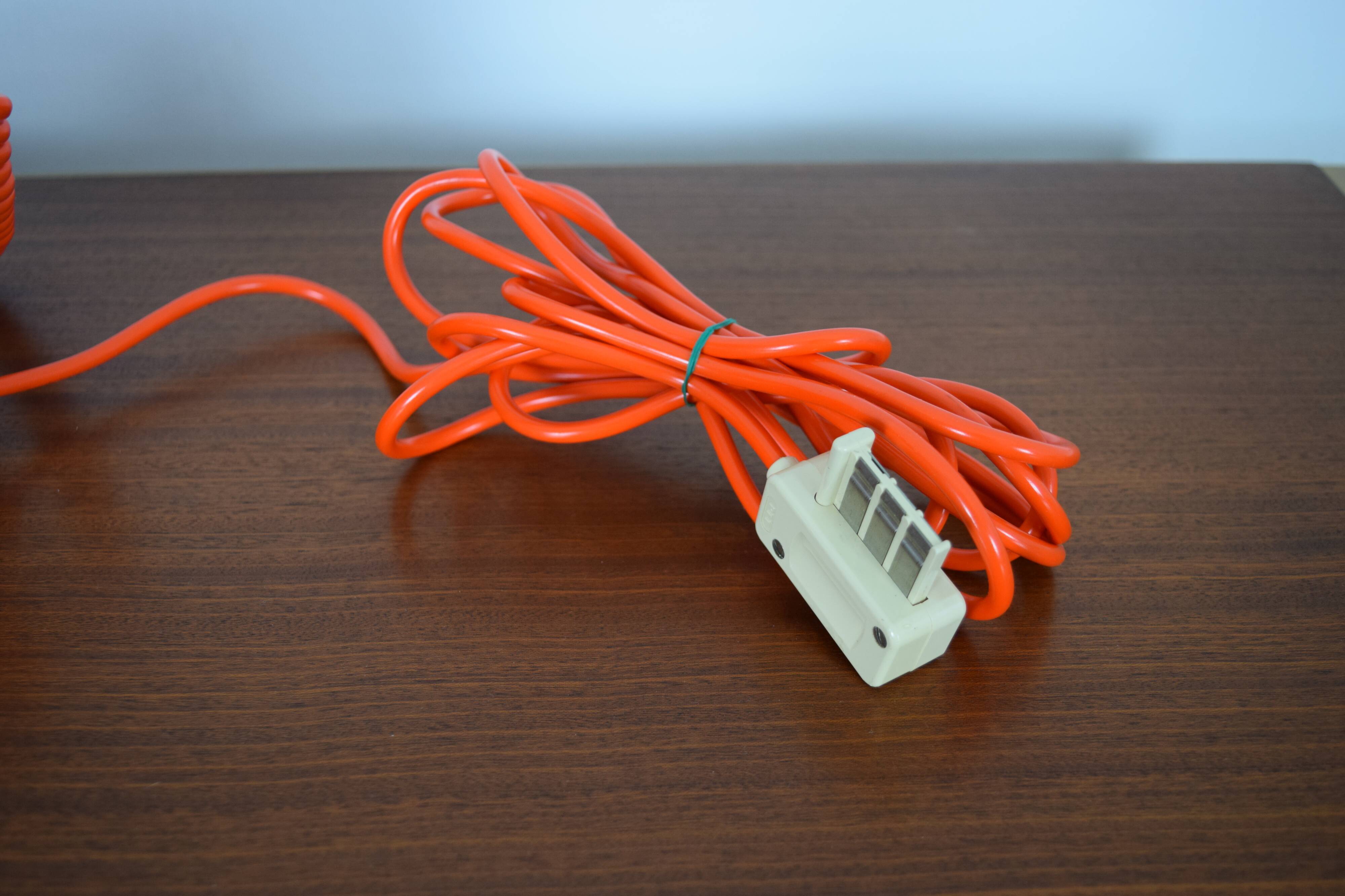 Orange dial phone