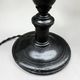 Art Deco torch lamp with flame globe and Napoleon III base - torch lamp
