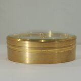 Pendulette de bureau 8 jours /laiton massif /vintage IMEXAL