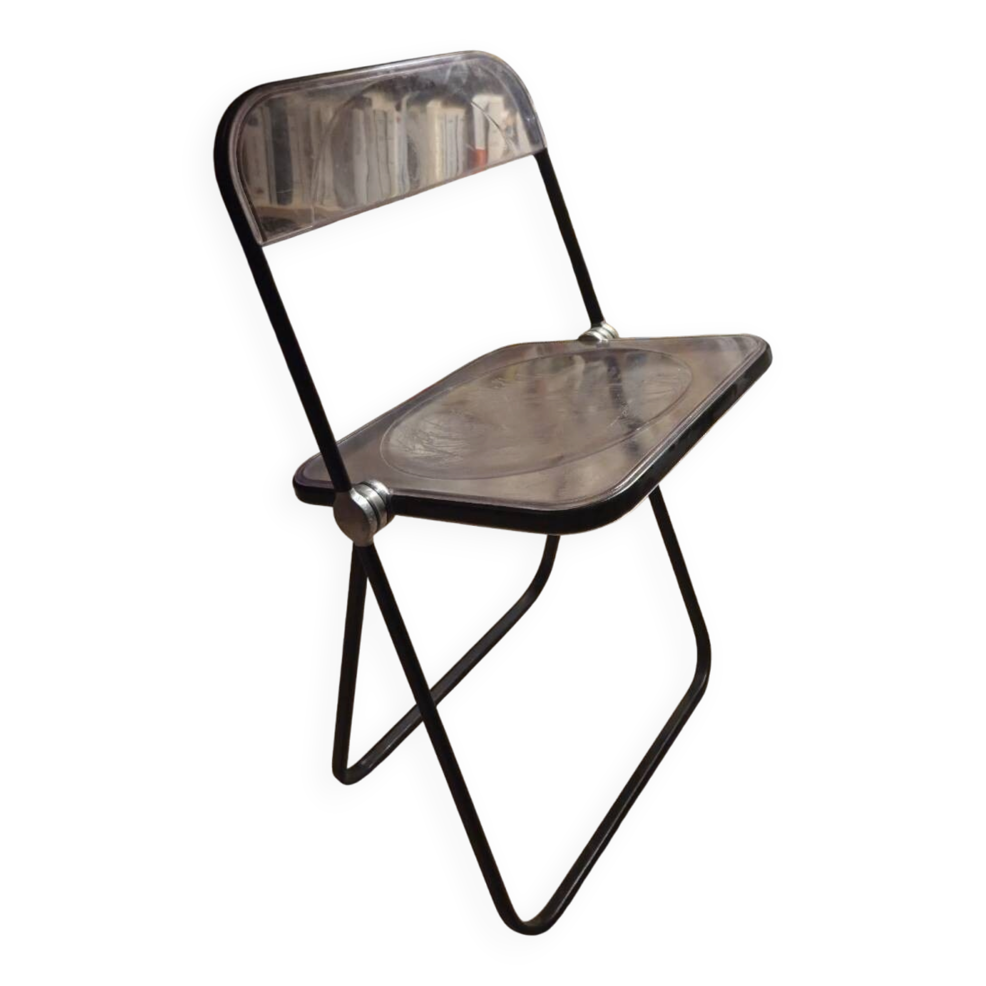 Pair of folding chairs "Plia" – Giancarlo Piretti for Anonima Castelli