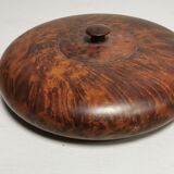 Beautiful Old Box, round, in Elm Magnifying Glass or Thuya