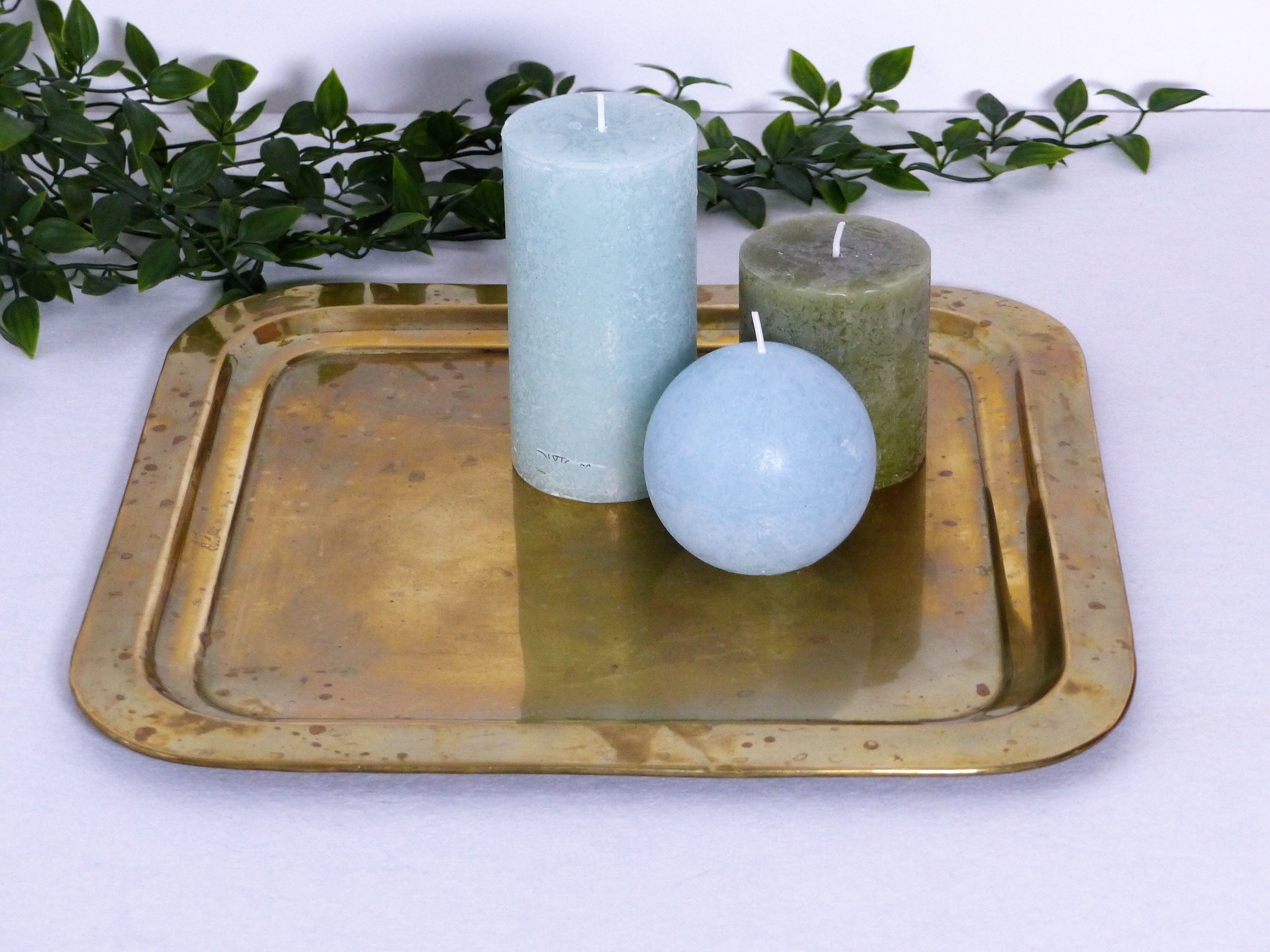 Brass square tray