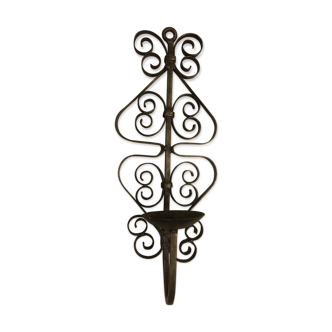 Forged iron sconce