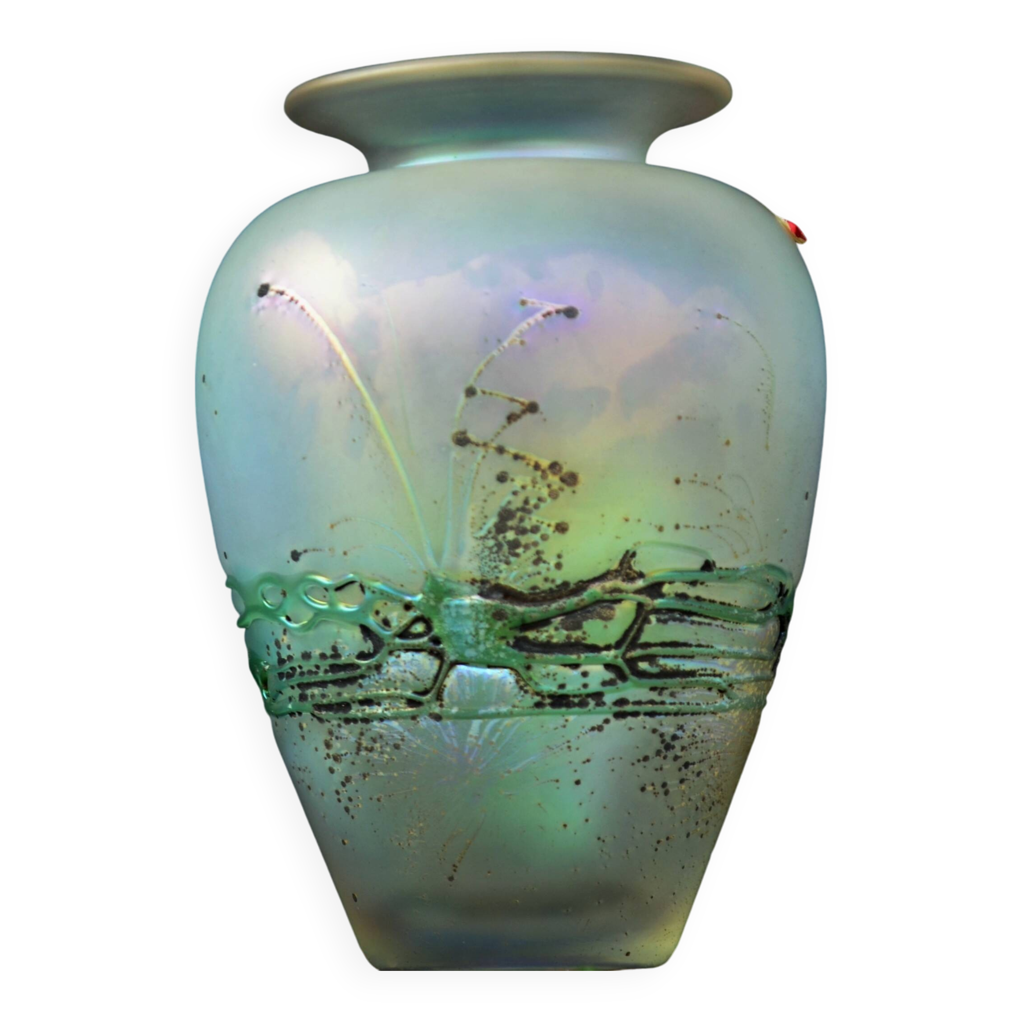 Freiherr von Poschinger Iridescent Glass Vase