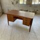 Scandinavian "boomerang" two-sided teak desk Midtjydsk Mobelfabrilk