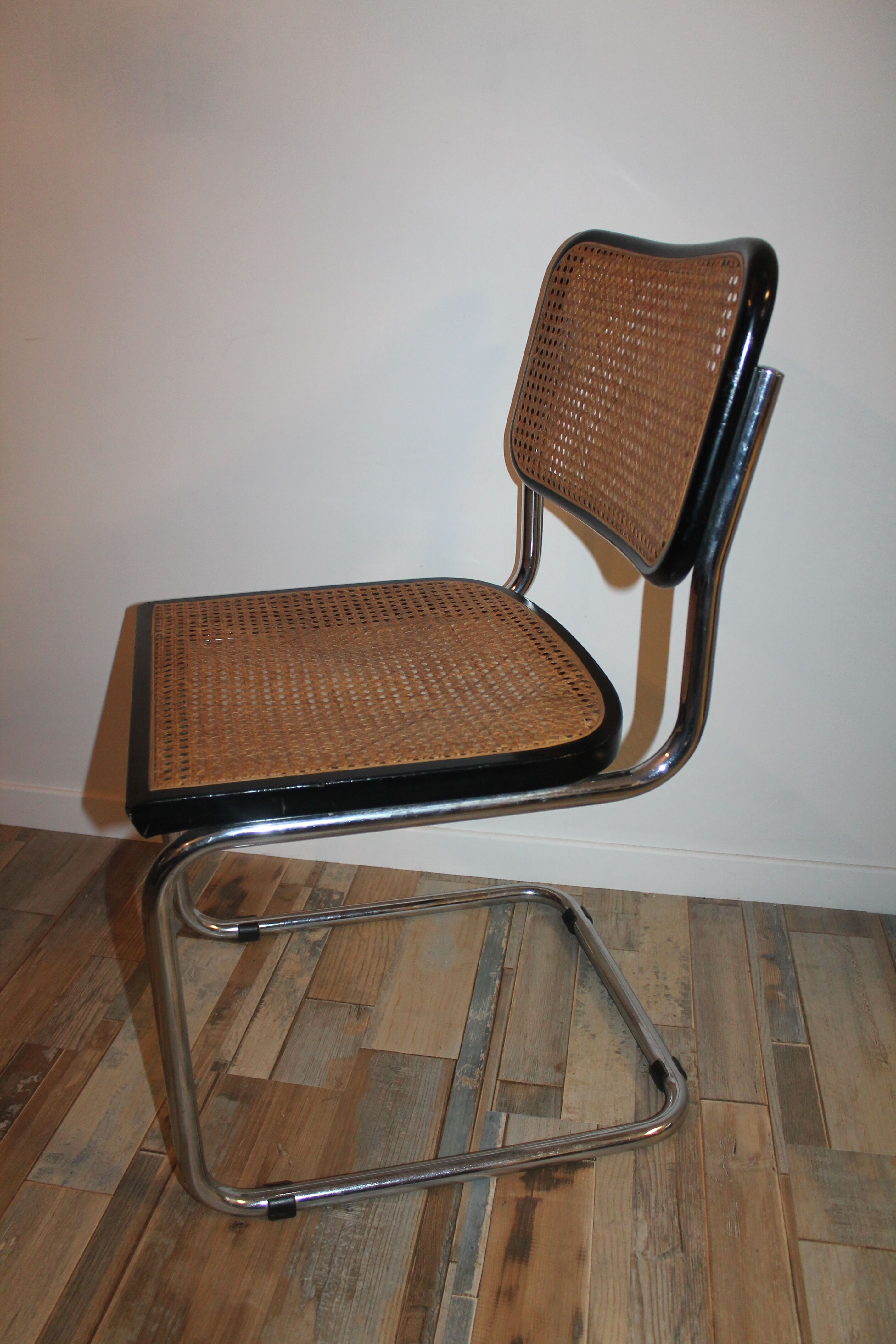 Lot de 4 chaises Marcel Breuer Cesca B32