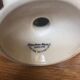 Paire ancien coquetier carlton ware 1976 céramique blanc & bleu vintage