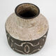 Ceramic vase in dark nuances by Loevemose Ceramics, 1960s