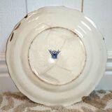 Flat plate in Gien earthenware - Rouen Art Deco motif - 1932