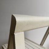 White folding vintage chair
