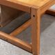 Habitat pine coffee table with integrated jute fabric book storage.