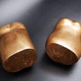 Bronze busts of men and women