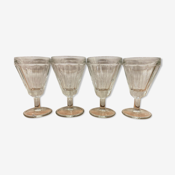 Set of 4 bistro wine glasses