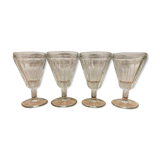 Set of 4 bistro wine glasses