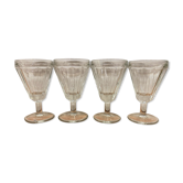 Set of 4 bistro wine glasses