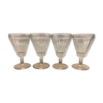 Set of 4 bistro wine glasses