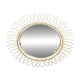 Vintage 1950s sun mirror in gold metal.