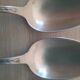 Box of 12 small old spoons in silver metal