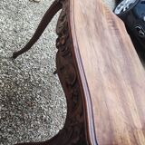 Louis XV style walnut desk table