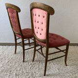Napoleon 3 Satin Ball Chairs (X2)