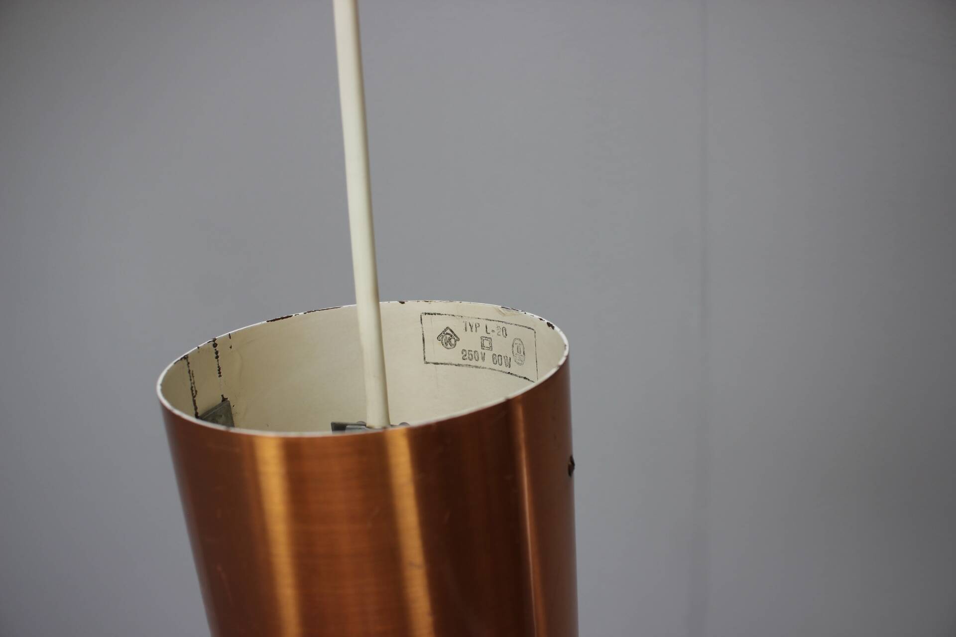 Mid-Century Pendant, 1970s, Denmark, - made of Metal, - shows signs of us