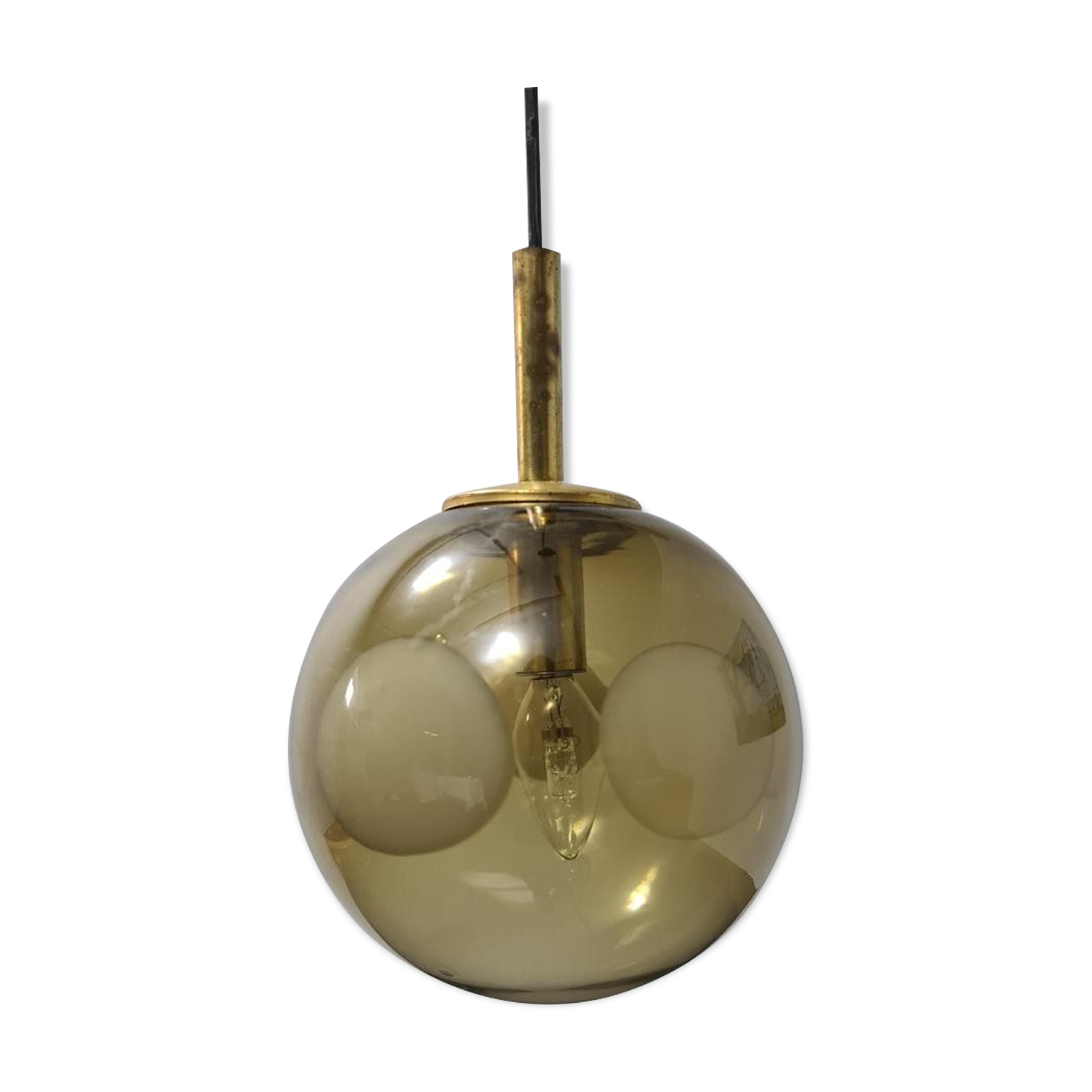 Suspension vintage soufflée à la bouche