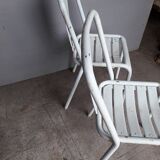 Pair of metal chairs 1960 vintage