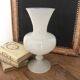 white opaline vase
