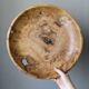 Olive wood cup, old flat, handcrafted, slow, country decoration
