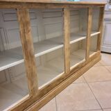 Ancien grand meuble de rangement enfilade comptoir