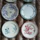 10 antique flat plates in ironstone