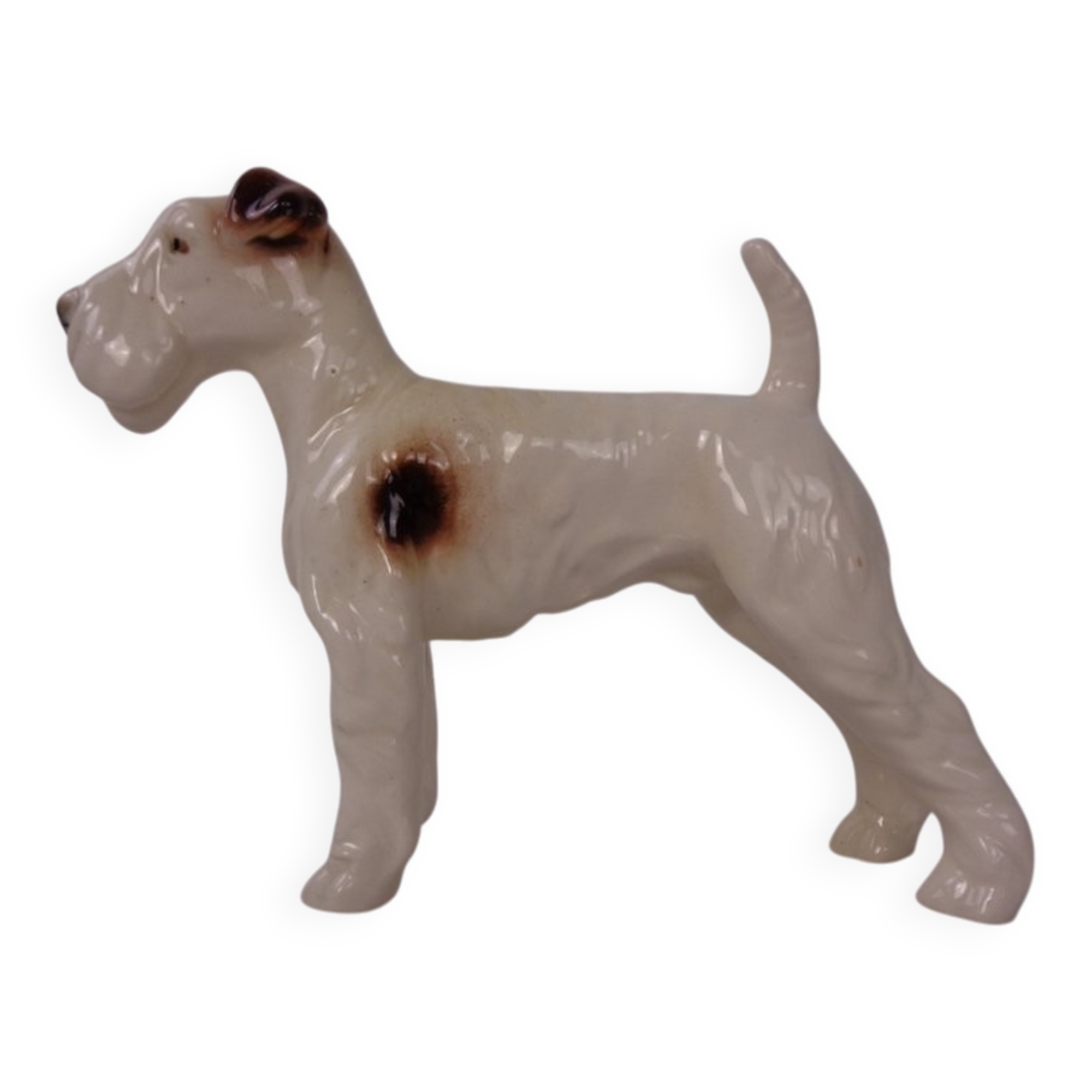Porcelain Figurine of Fox Terrier, Denmark, 1950s