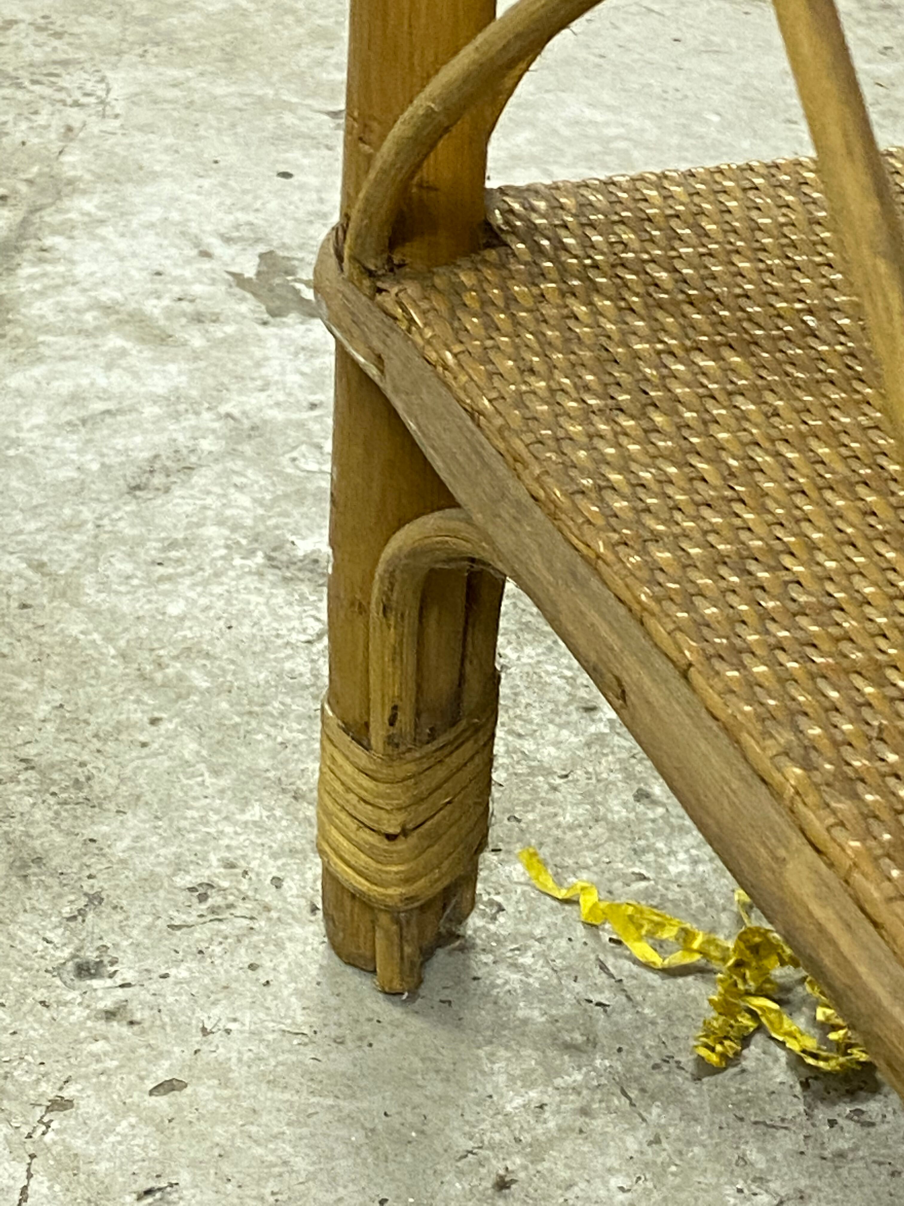 Rattan bookcase shelf