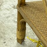 Rattan bookcase shelf