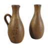 Pair of soliflore vases in sandstone