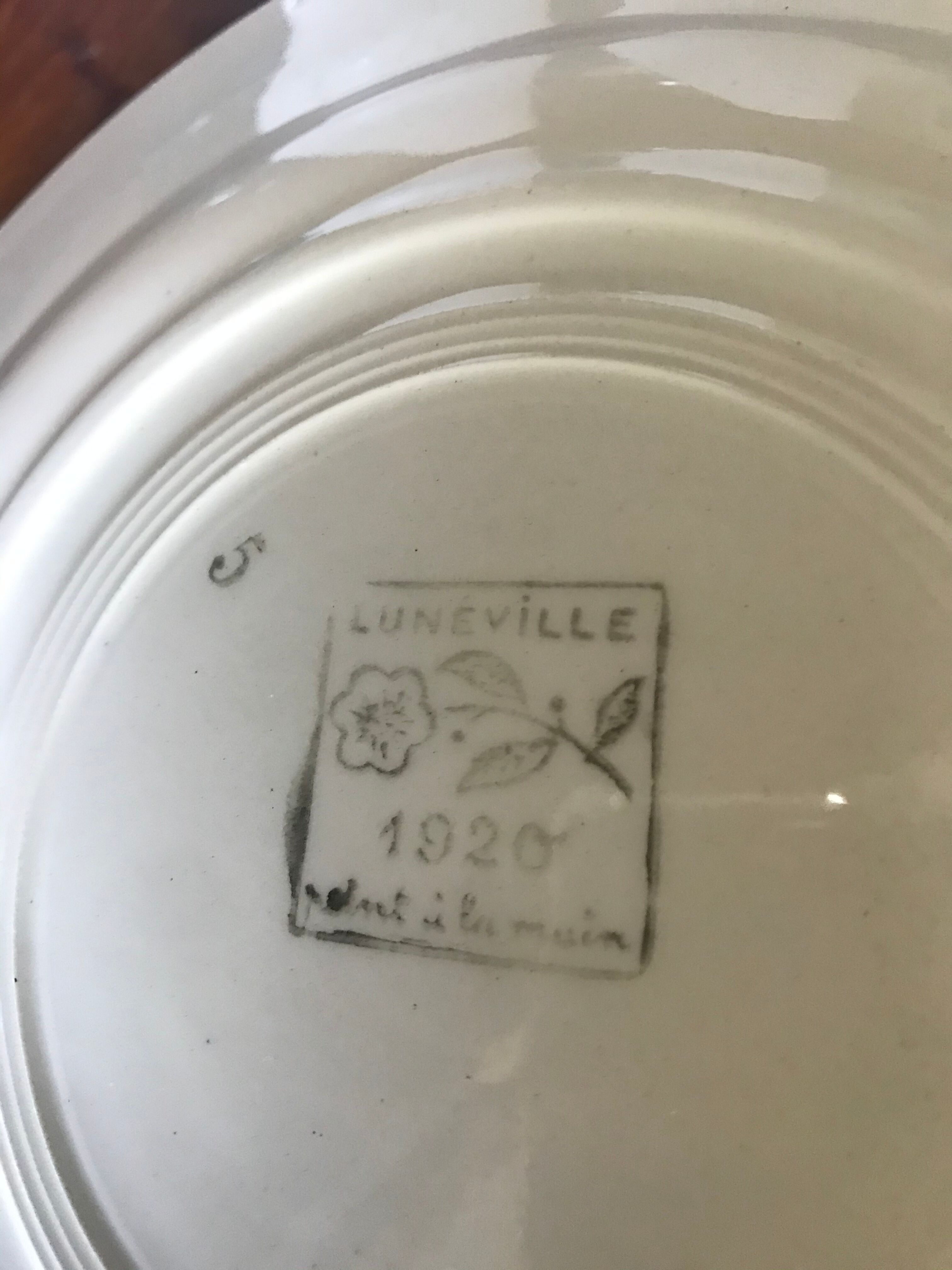 9 Lunéville plates