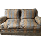 Jacquard fabric sofa with feather filling